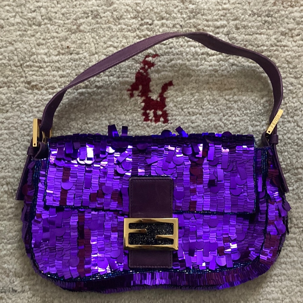 AUTHENTIC FENDI THE!! 1999 SEQUIN BAGUETTE BAG SEX AND THE CITY CARRIE BRADSHAW!